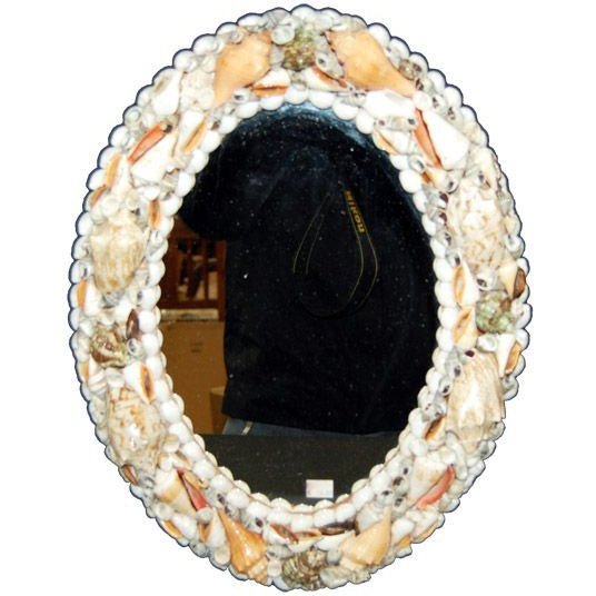 Oval Sea Shell Mirror