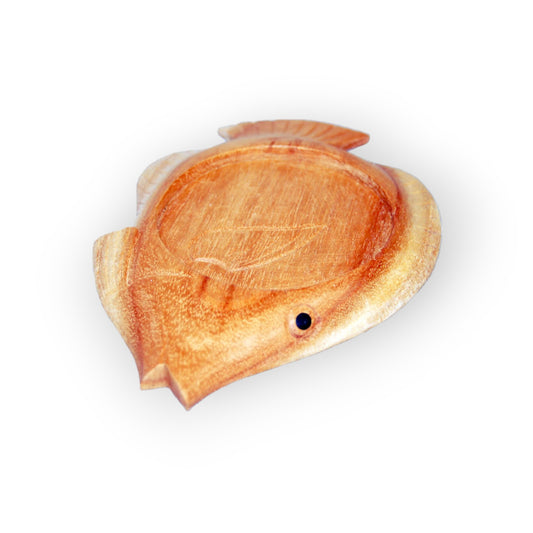 Wood Fish Themed Drink Coaster