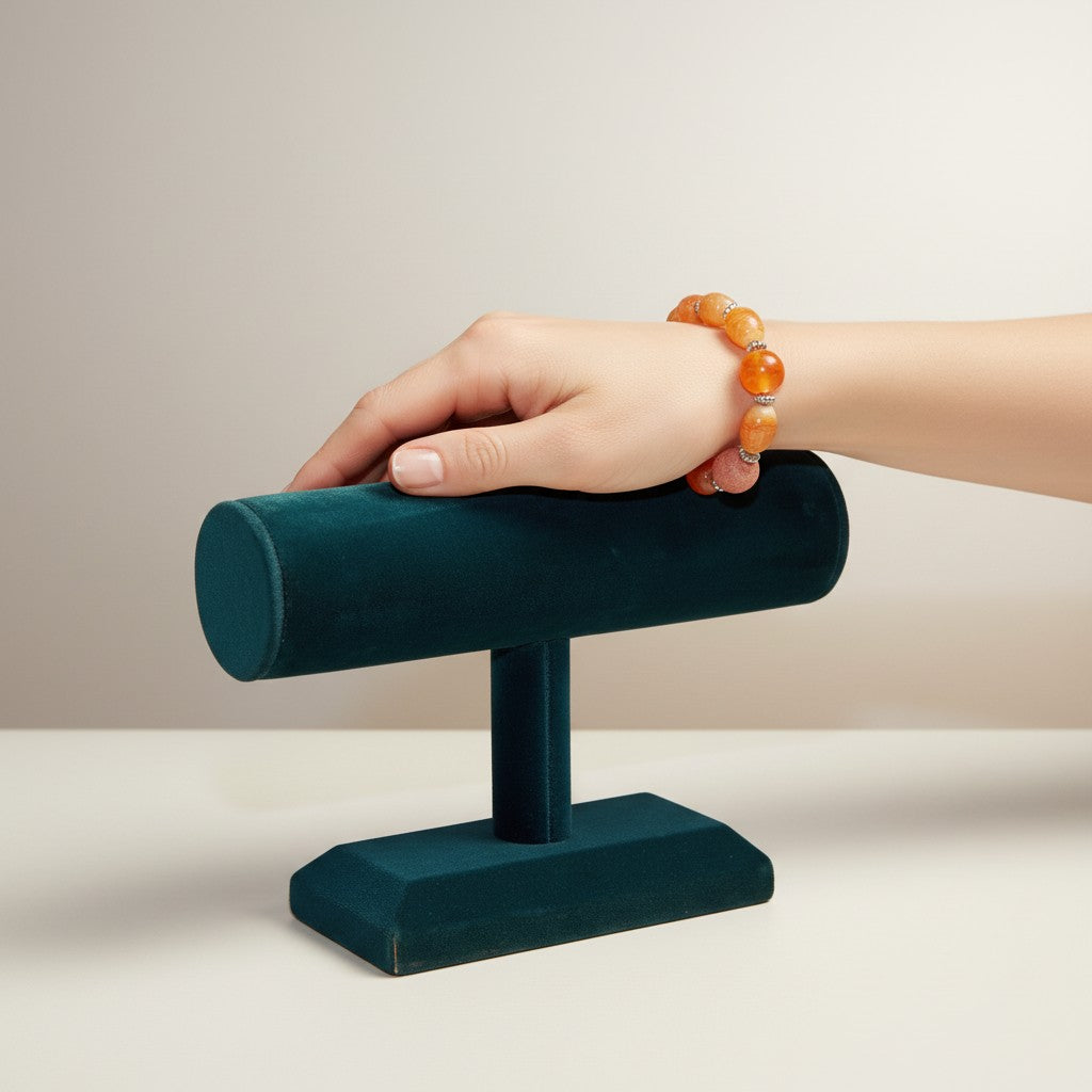 Orange Bead Bracelet