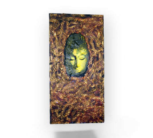 Buddha Face 3D Abstract Painting 47" x 24"