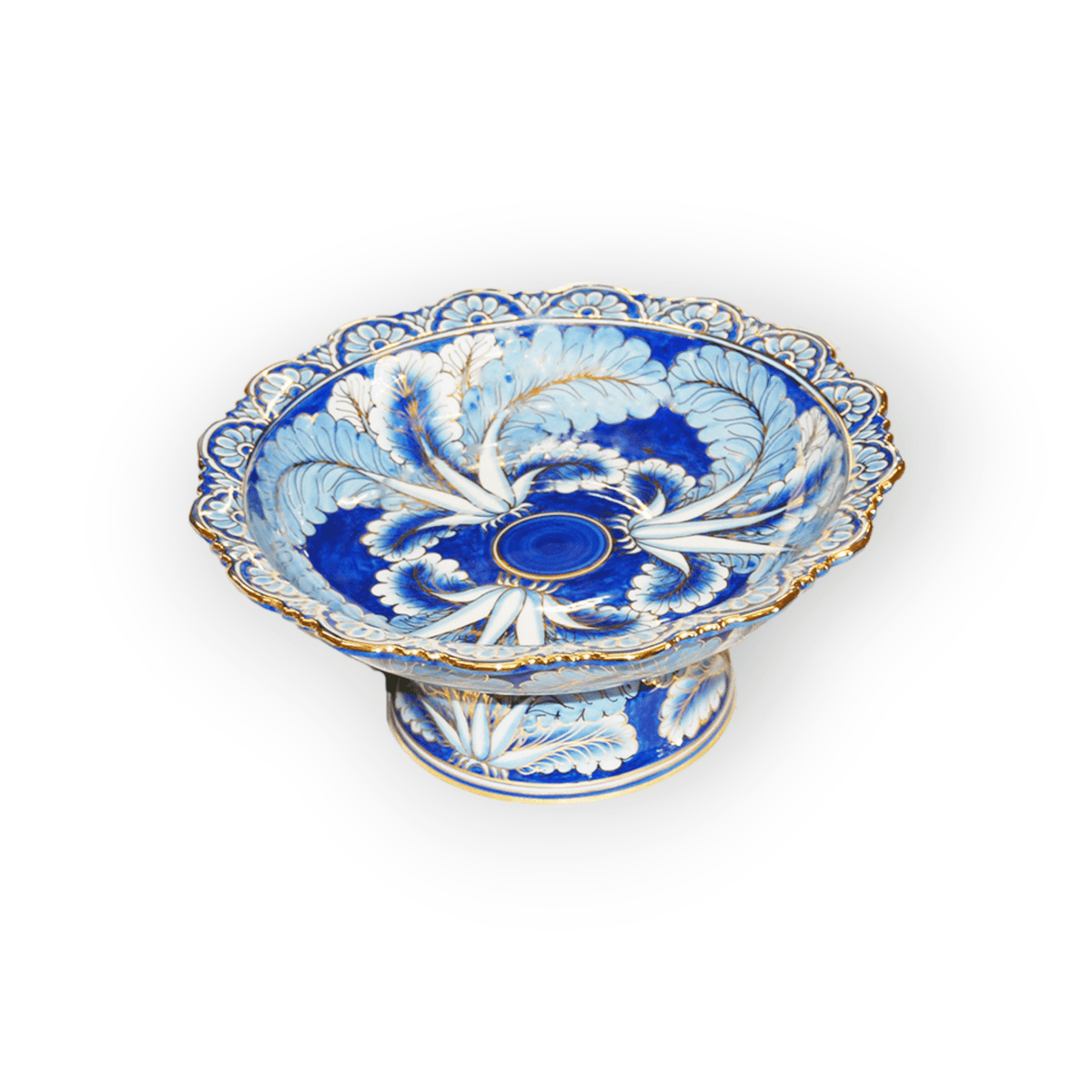 12" Benjarong Fruit Bowl – Thai Painted Porcelain
