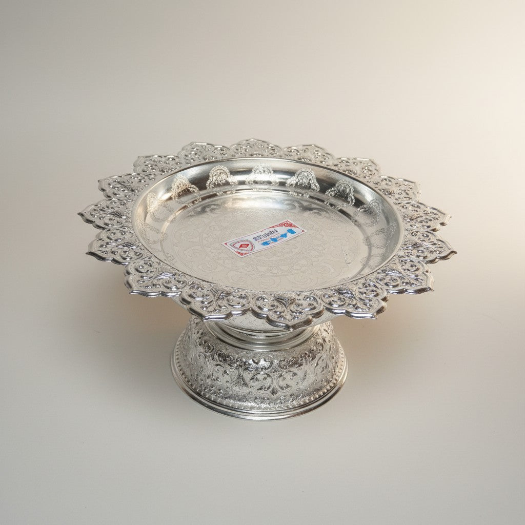 Silver Chrome Finish Serving Stand Pick a Size