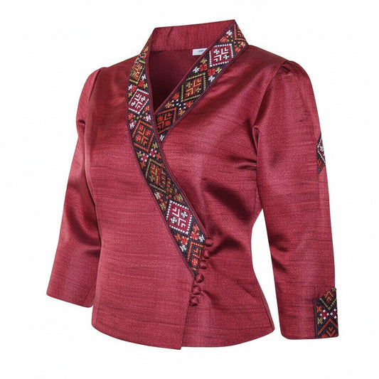 Traditional Thai - Lao Blouse Temple Outfit
