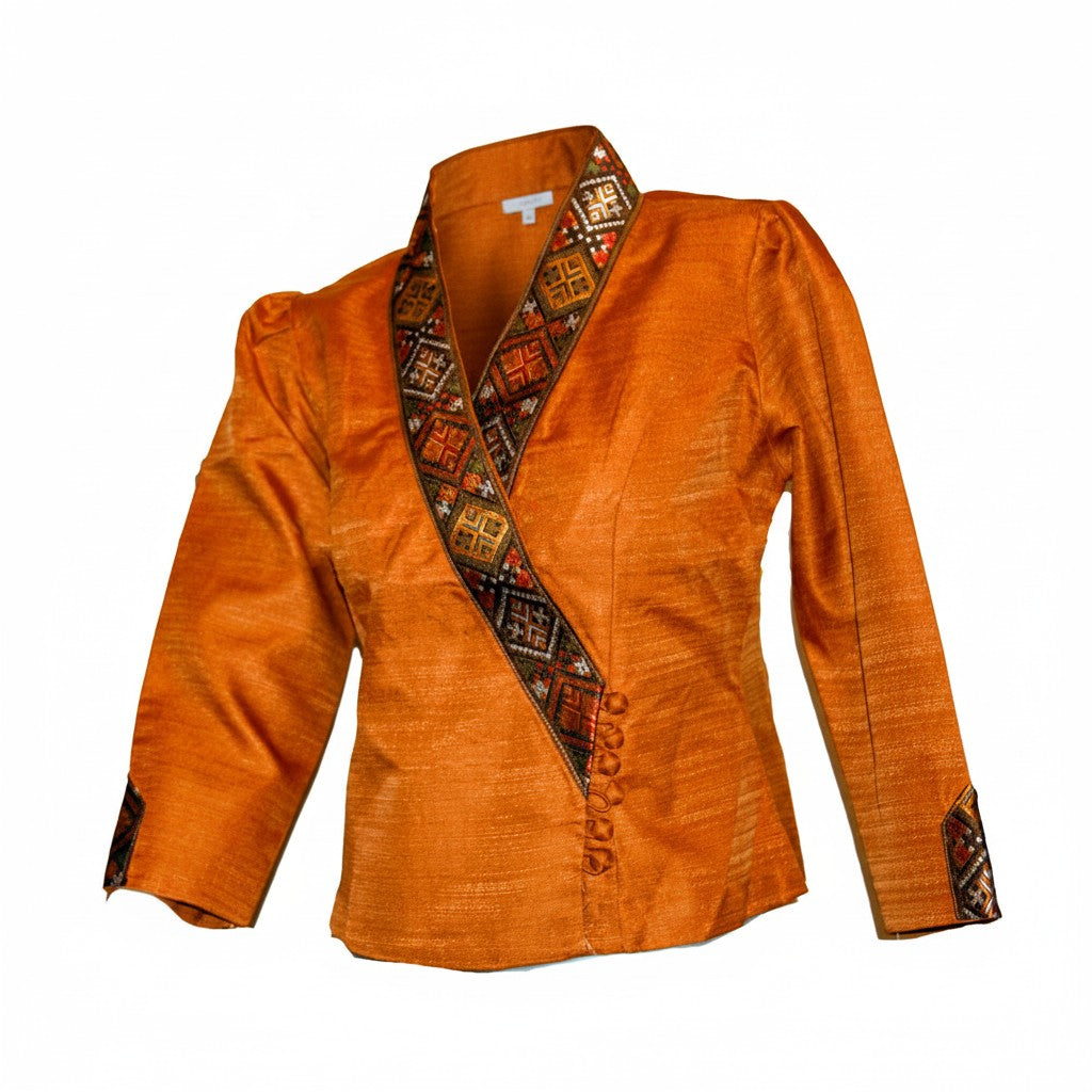 Traditional Thai - Lao Blouse Temple Outfit