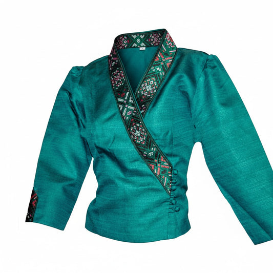 Traditional Thai - Lao Blouse Temple Outfit