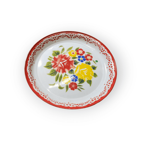 Serving Platter with Flowers-24" Diameter
