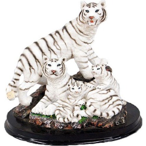 White Tiger Family Resin : 7"