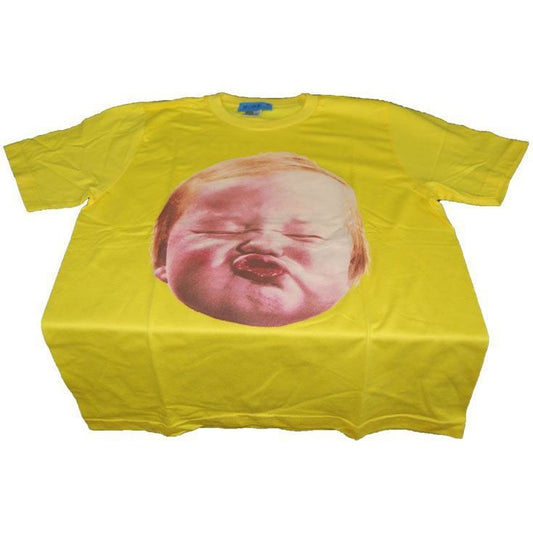 Yellow T-Shirt Baby Making Funny Face