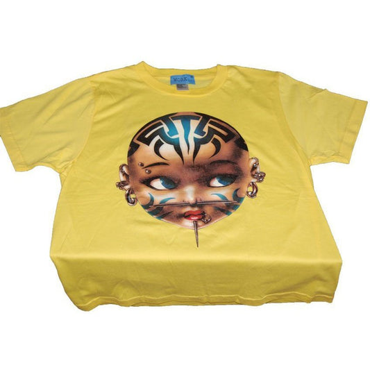 Yellow T-Shirt with Baby Face-Small