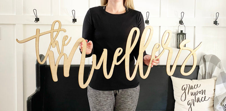 Custom Last Name Sign