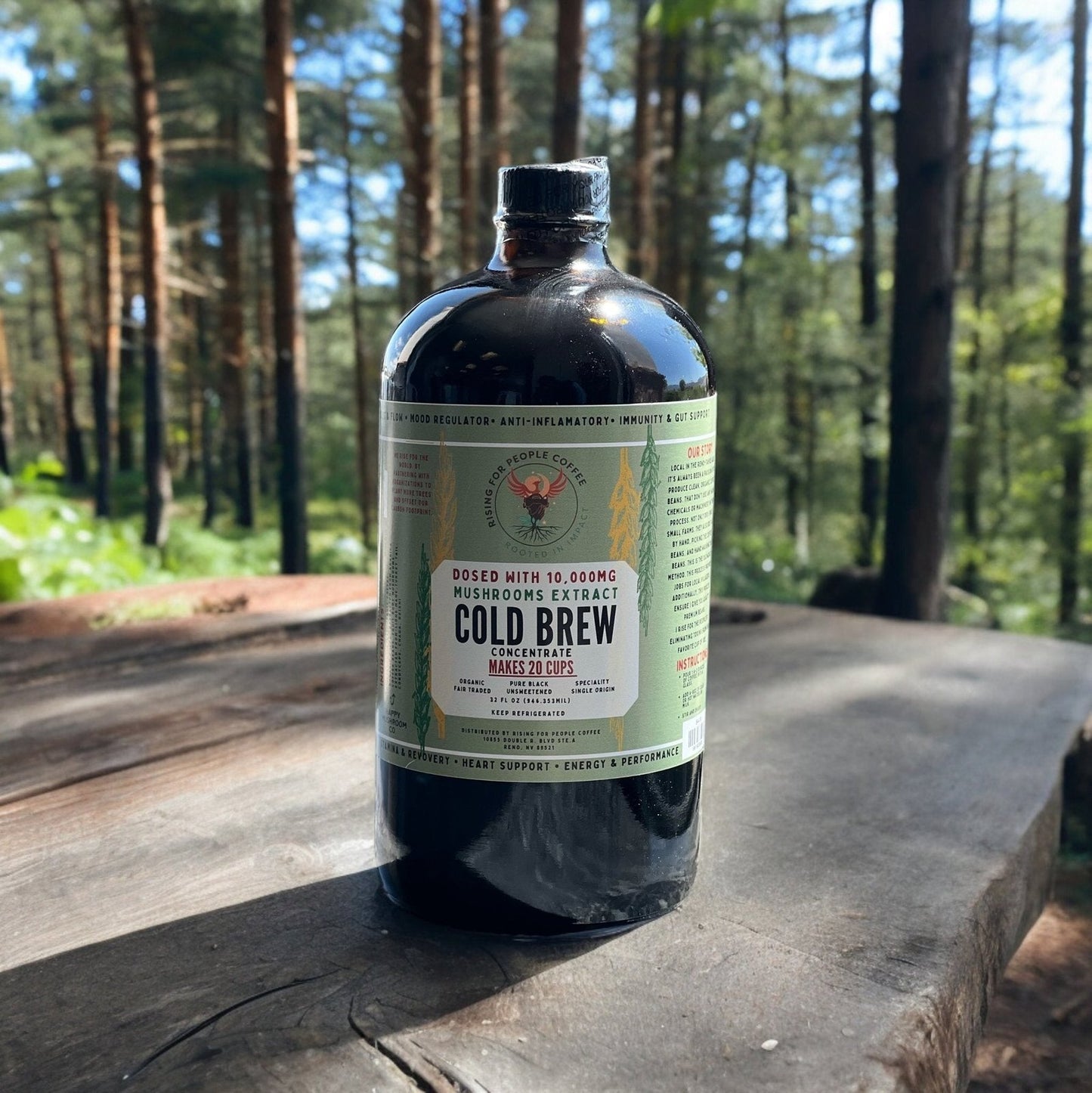 Happy Mushroom concentrated Cold Brew coffee