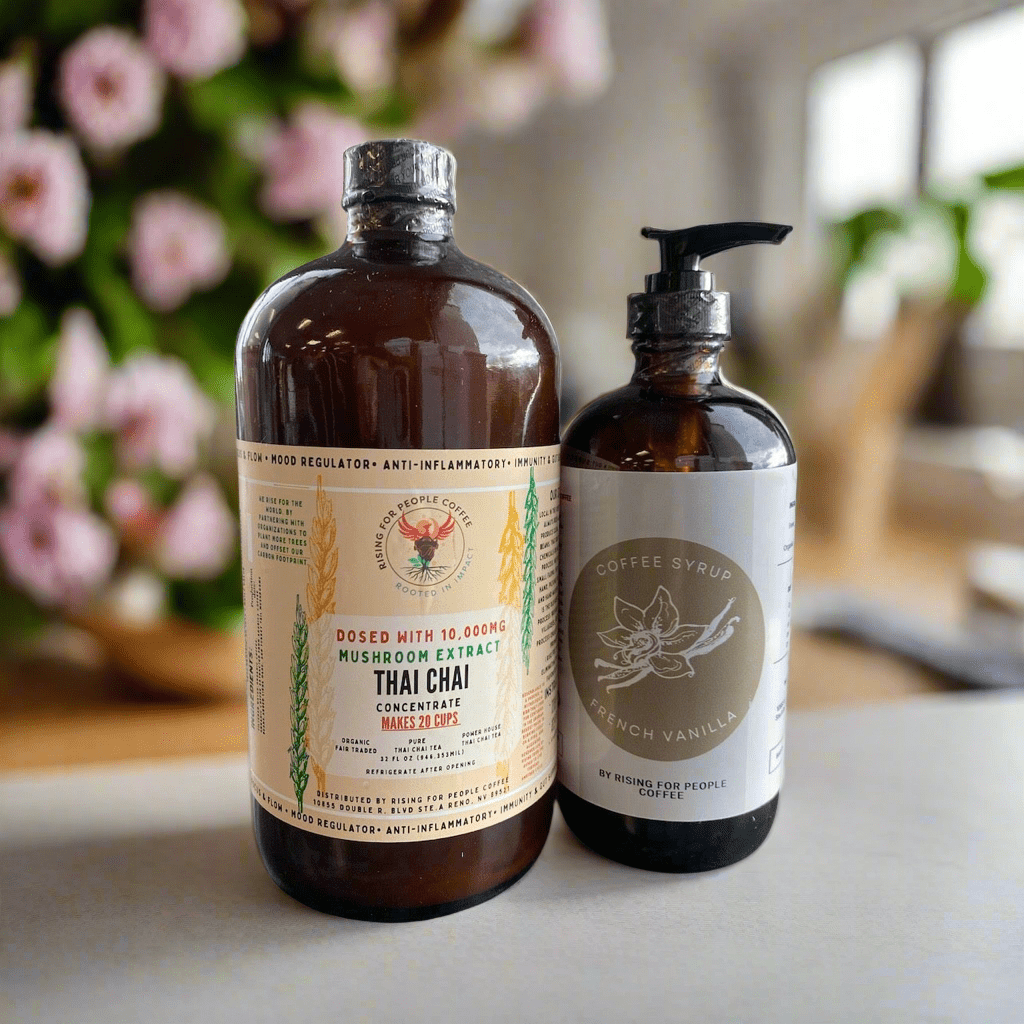 Happy Mushroom Thai Chai & French Vanilla Syrup