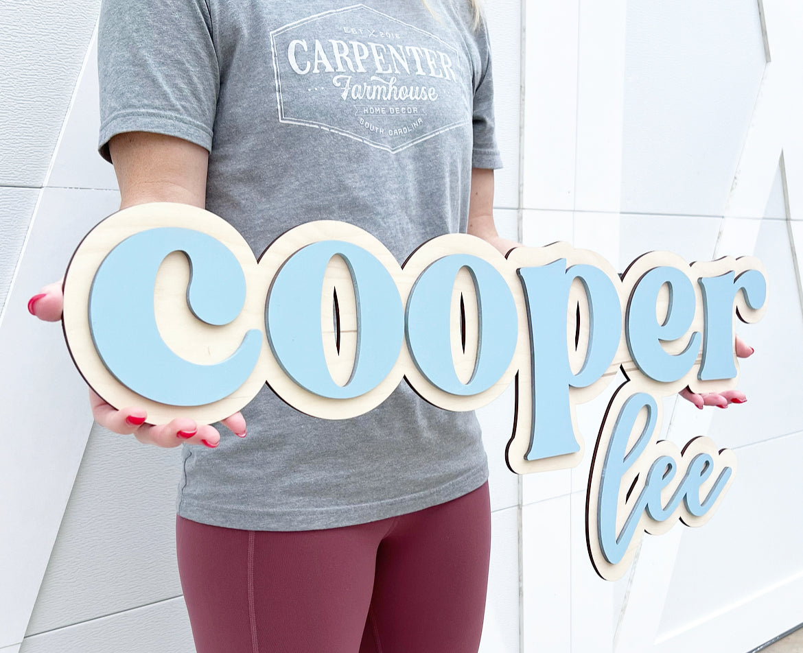 Custom 3D name sign