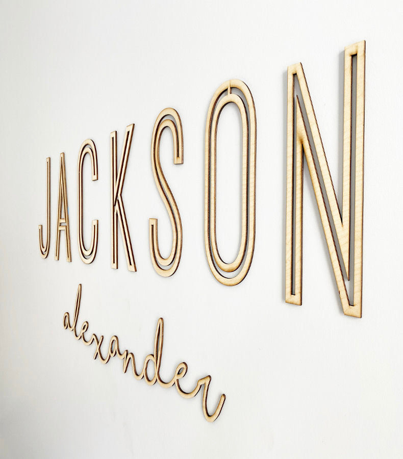 Custom Nursery Wood Name Sign