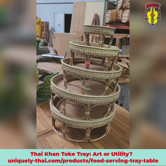 Thai Khan Toke Tray Serving Table SOLD INDIVIDUALLY by Diameter