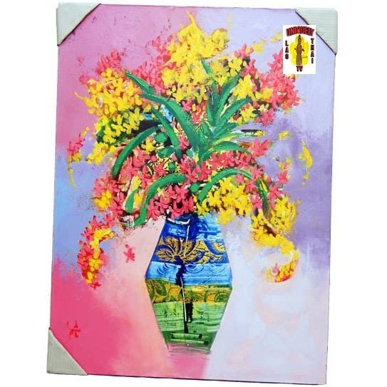 Abstract Painting Color Flowers