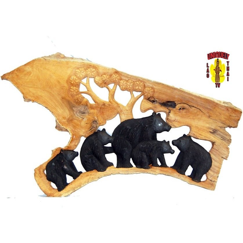 Bear Relief Carving R