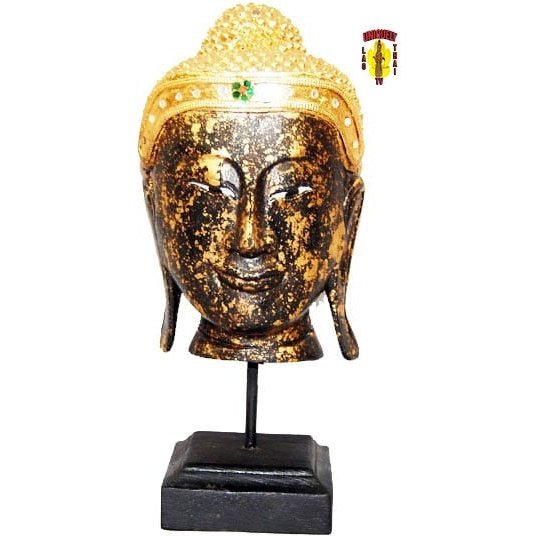 Black Head of Buddha