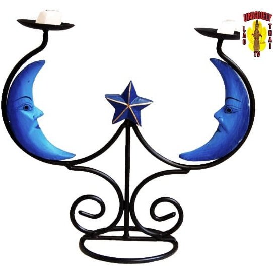 Blue Moon Candle Holder