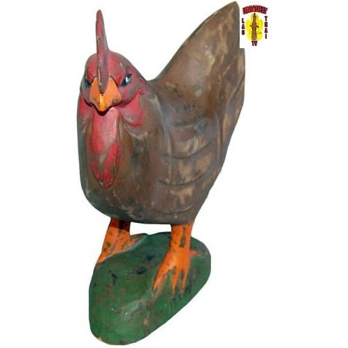 Brown Wooden Rooster