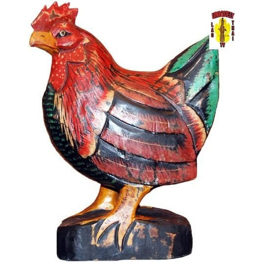 Carved Rooster on a Stand