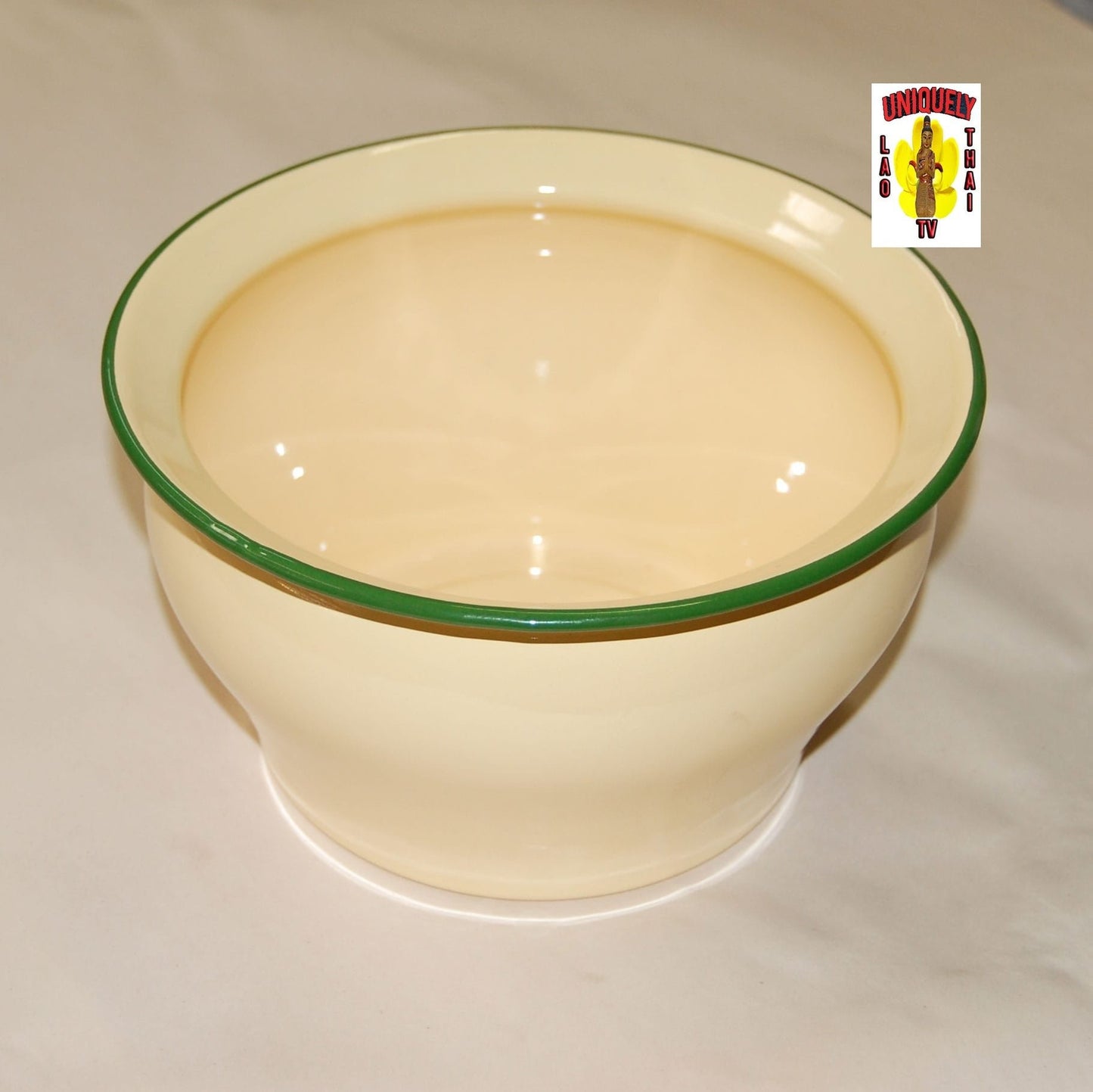 Ceramic on Metal Bowl Green