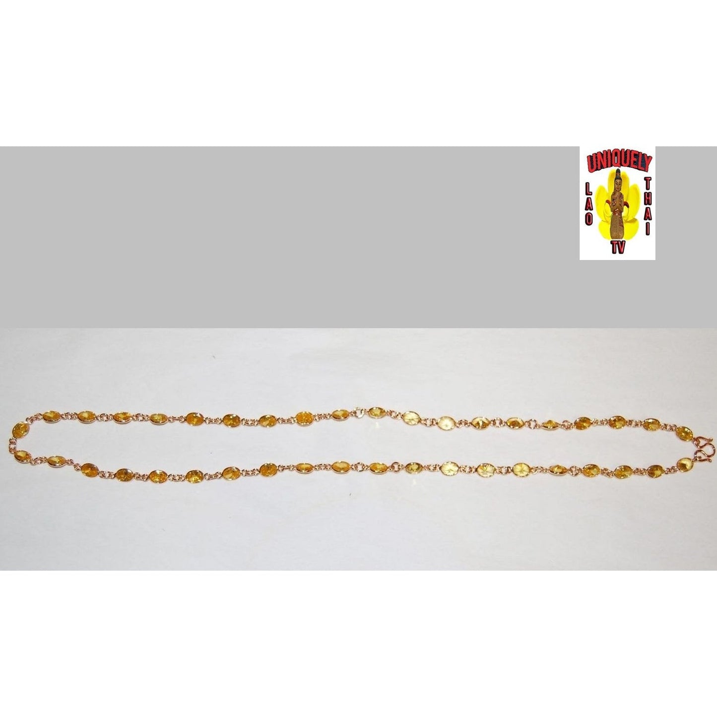 Citrine Gold Dipped Necklace
