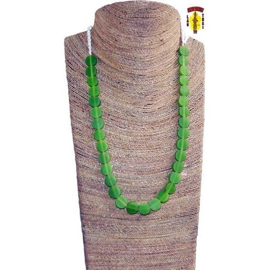 Coconut Art Necklace-Green