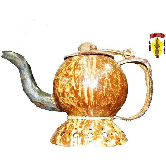 Coconut Tea Pot Decoration