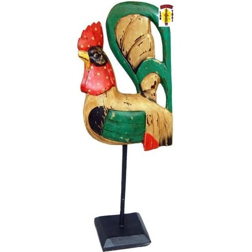Colorful Chicken on a Stand