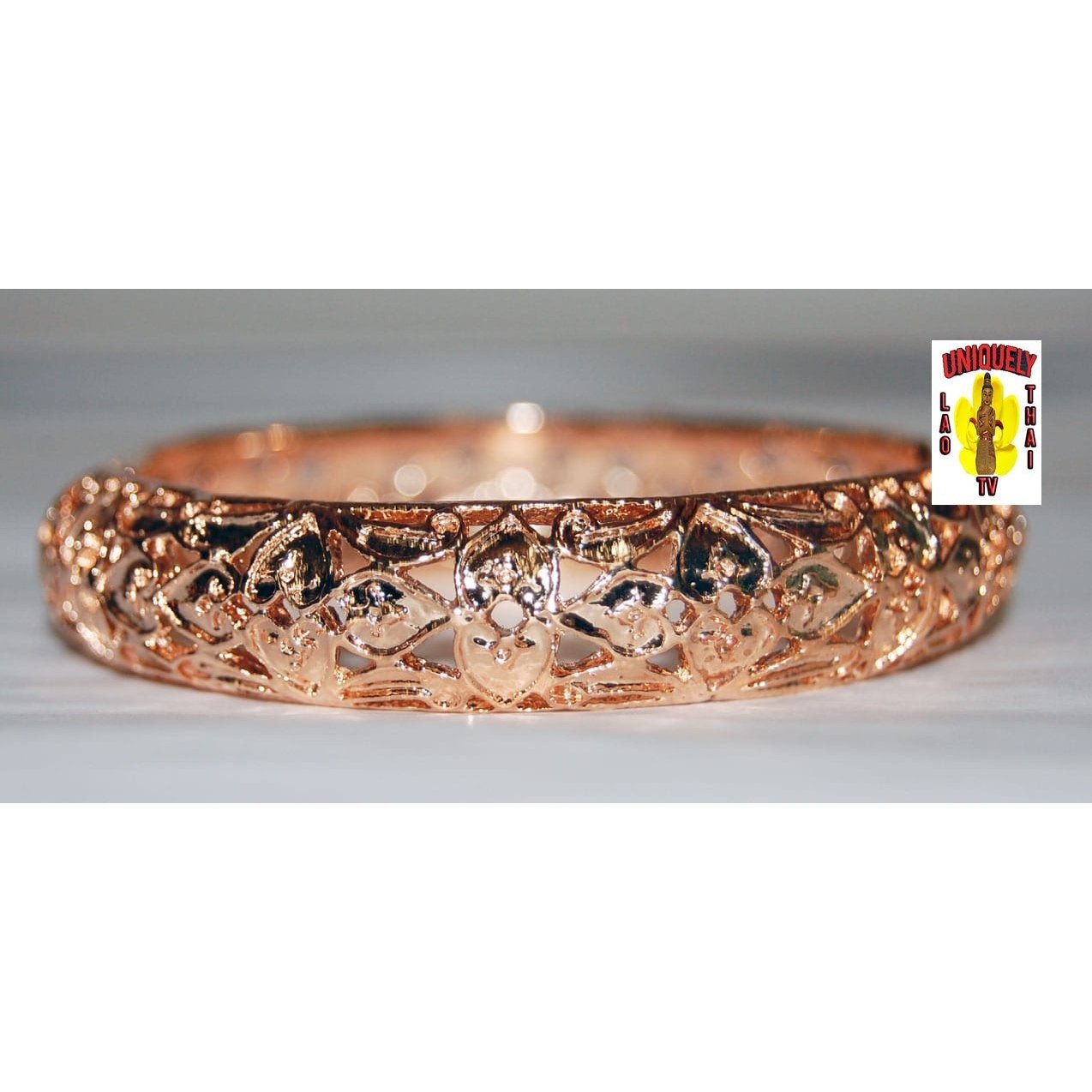 Bangel Spring Copper Deco-3 Spring Bangle – Uniquely Thai Lao TV