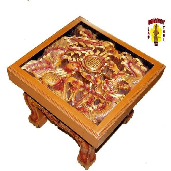 Dragon and Phoenix End Table
