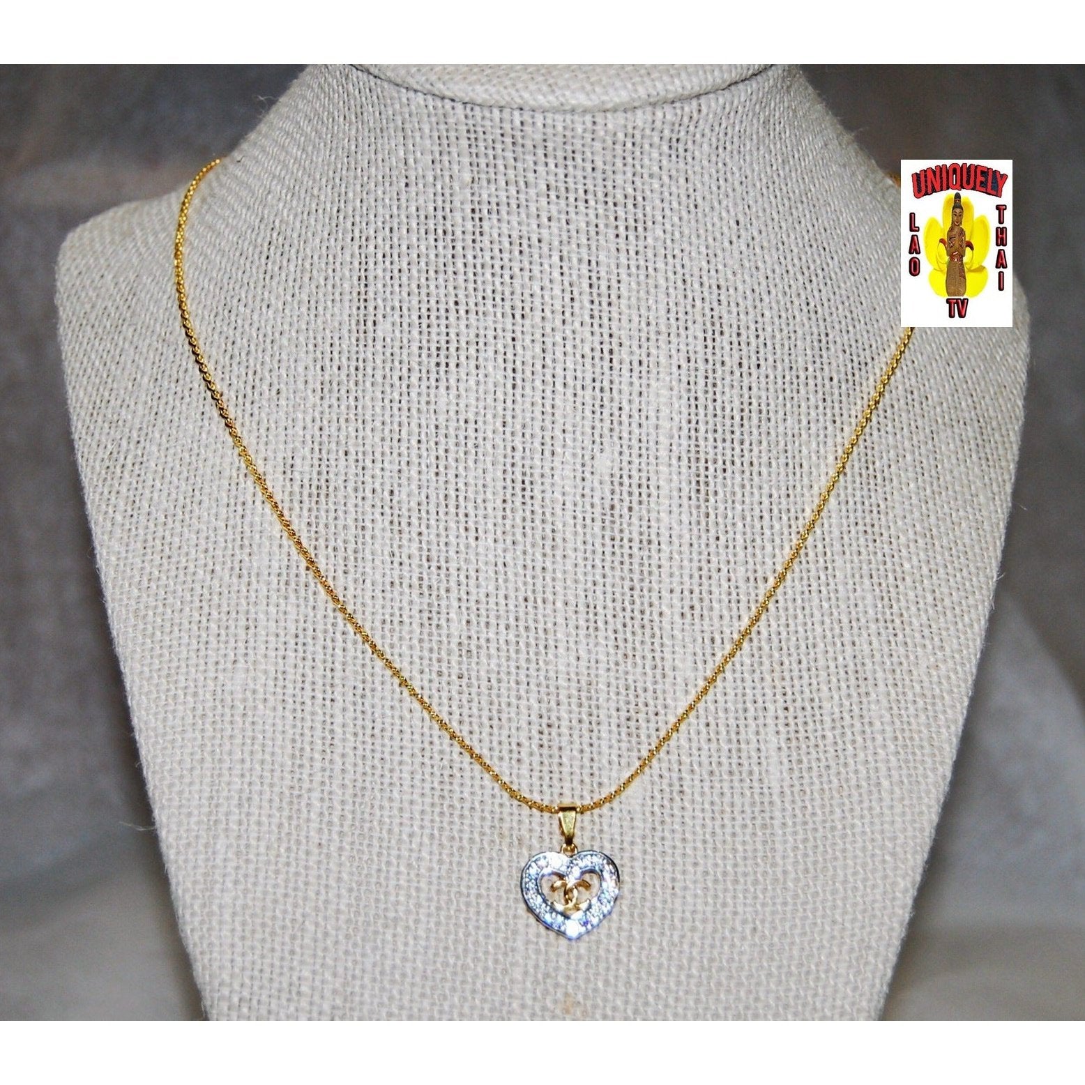 Gold-Plated Necklace and Pendant JE-CC-01