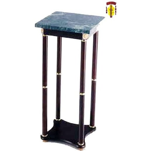 Green Marble Top Plant Stand