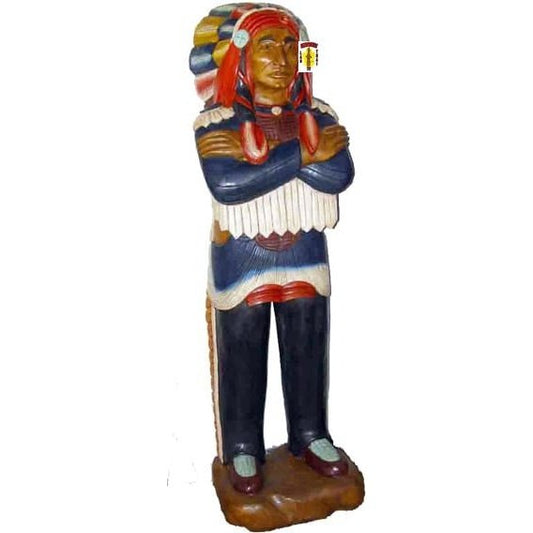 Hand Carved Native American Chief