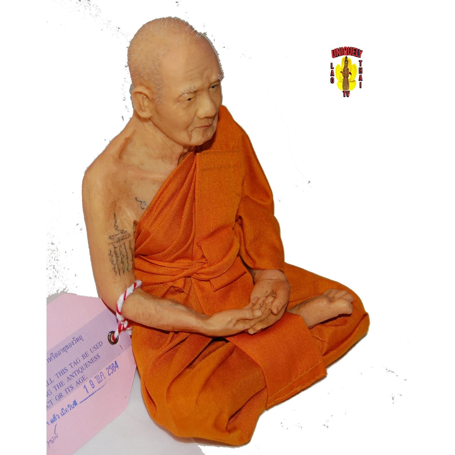 Life-Like Thai Buddhist Monk Meditating