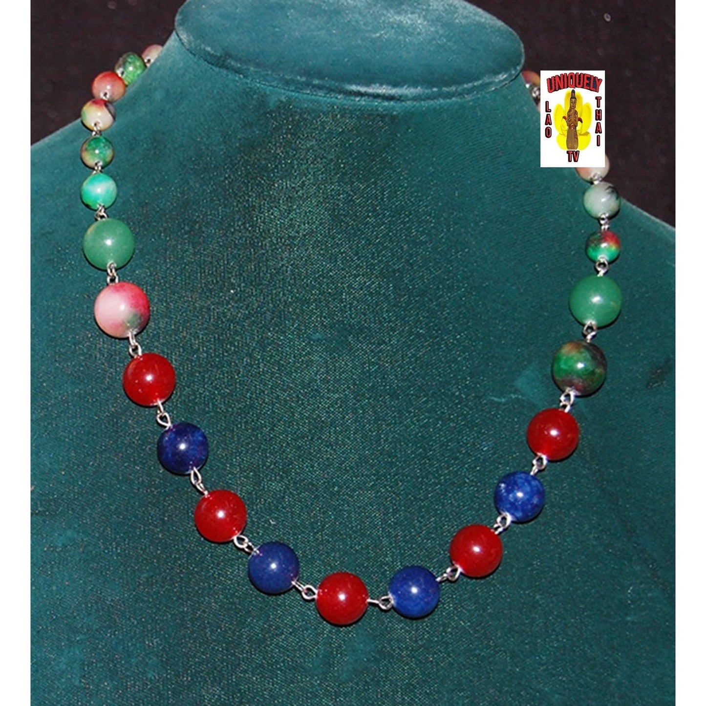 Multi Color Agate Necklace