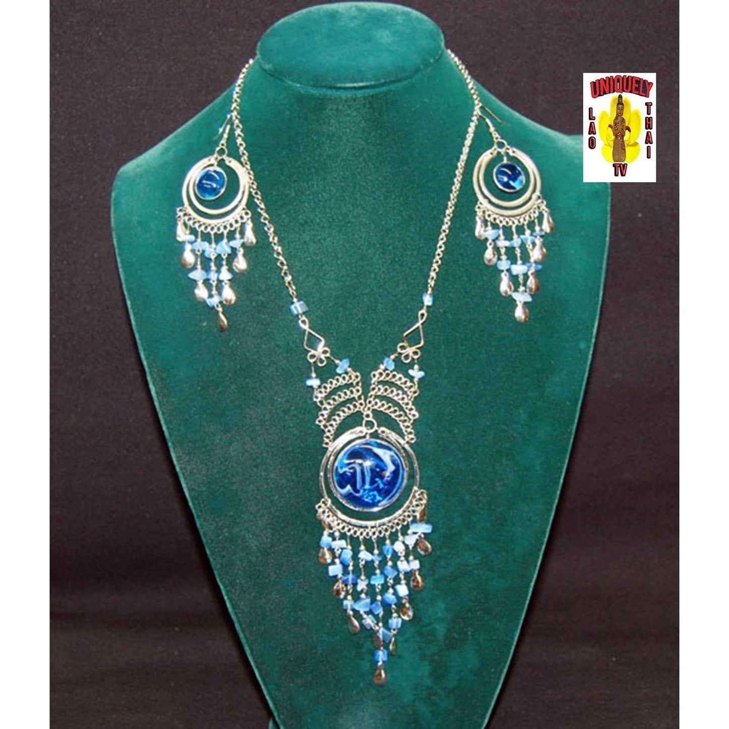 Native Dark Blue Haze Necklace
