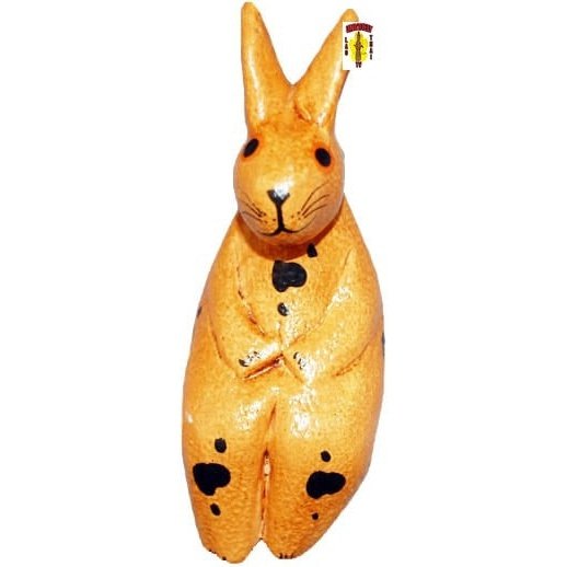 Wooden Toy Rabbit Sitting Down 4