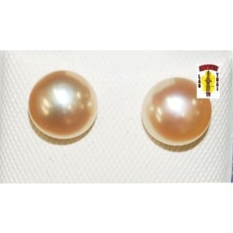 Pink Tinted Pearl Earring