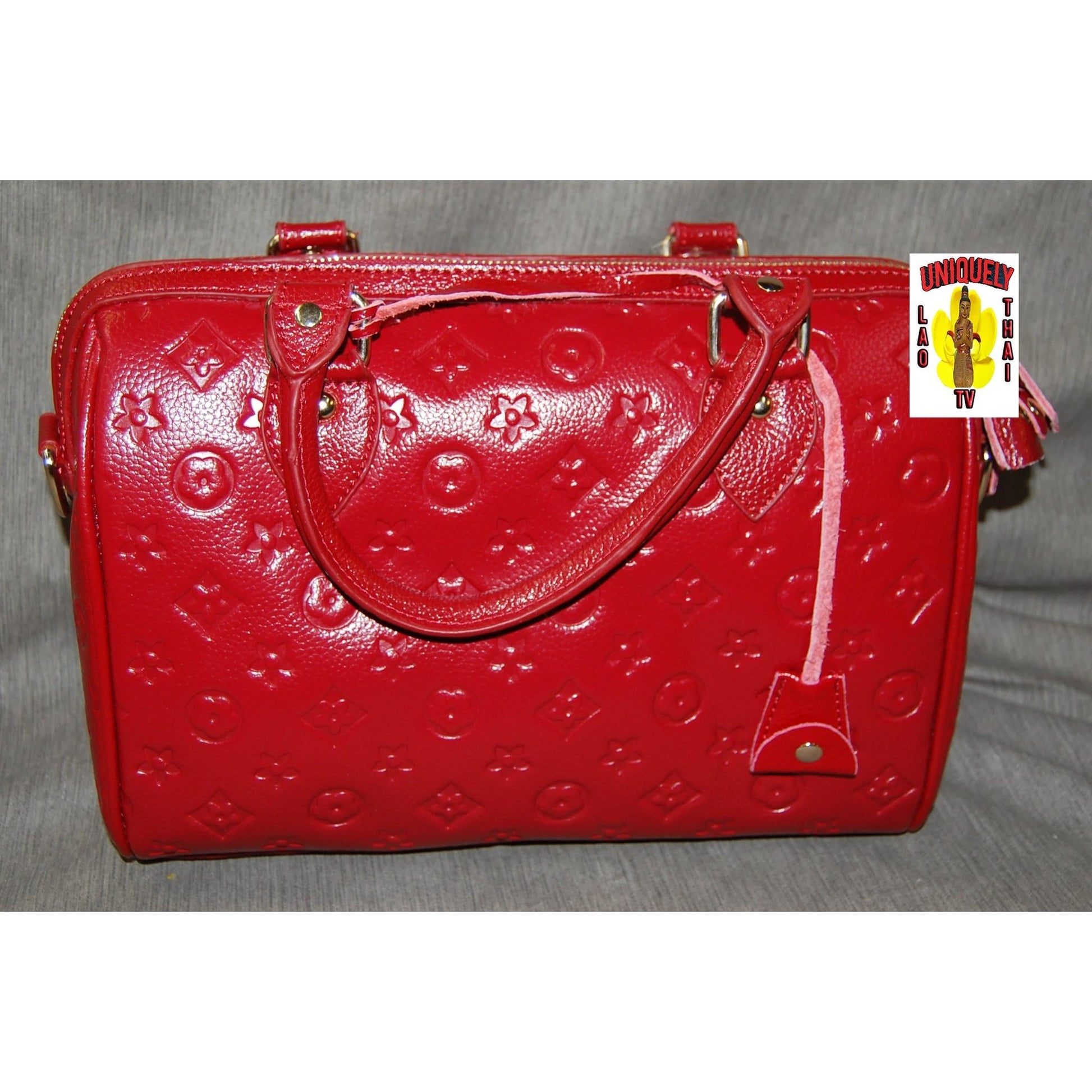 Red Cowhide Handbag