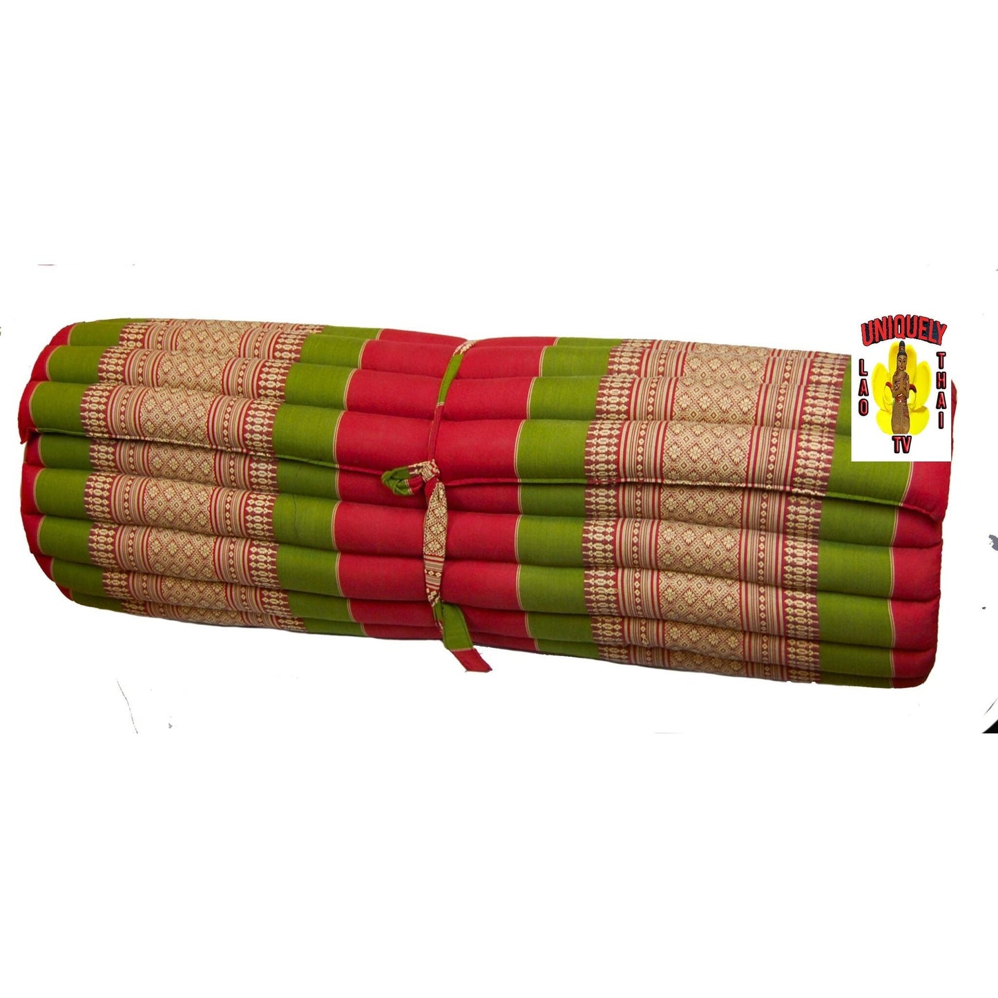 Roll-Up Thai Mattress Red and Green