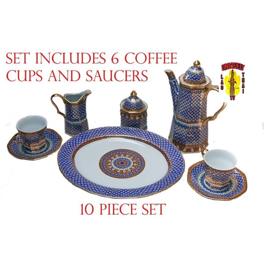 Turkish Coffee Set of Six, Coffee Cup Set 6, Coffee Serving Set