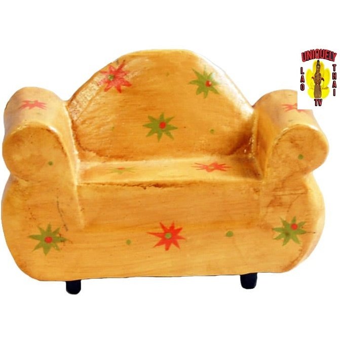 Two Seater Chair Yellow Toy Furniture 