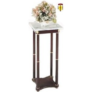 White Marble Plant Stand