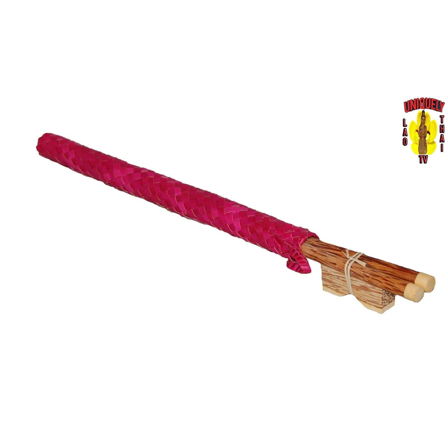 Wood Chopstick Red Wicker