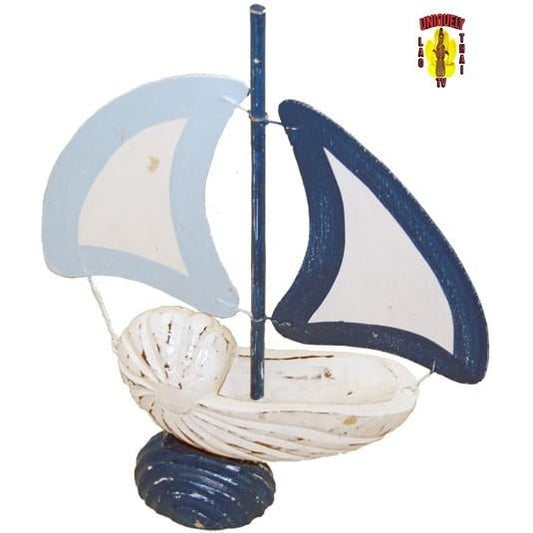 Wood Seashell Boat-1