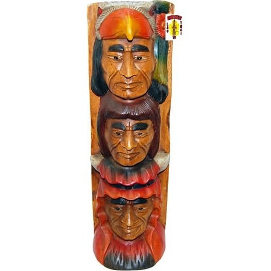 Wooden American Indian Totem
