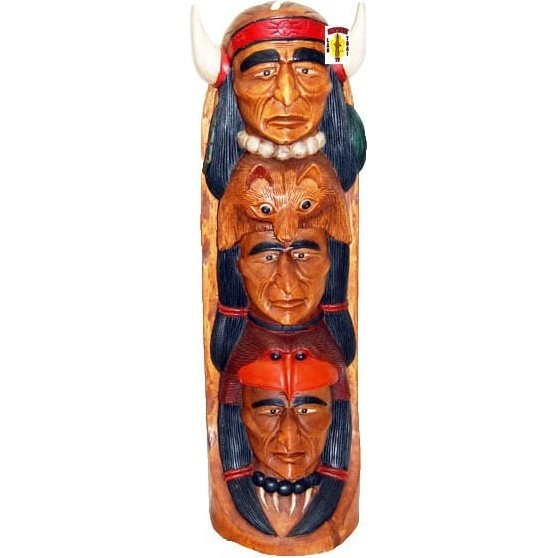 Wooden Indian-Totem 40 in