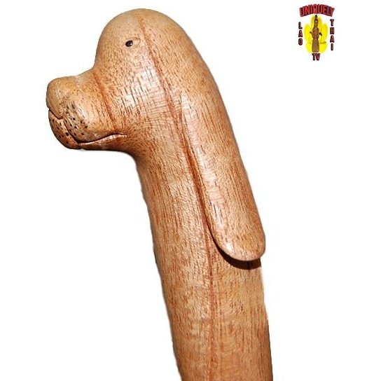 Wooden Pen Dog Head
